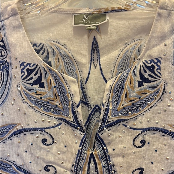 Alfred Dunner 100% linen tunic - Picture 3 of 6